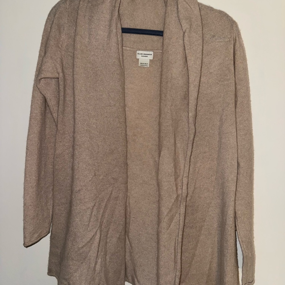 Club Monaco Cream Cardigan Sweater